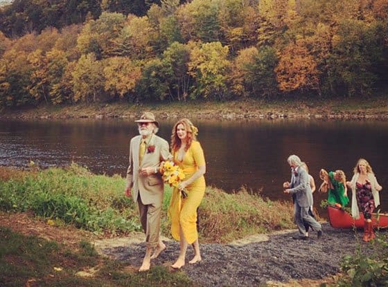 Celebrity Wedding Dresses That Stray from the Traditional Amber Tamblyn's Wedding Dress