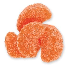 Candy Buffet: Orange and White Orange Slice Candies