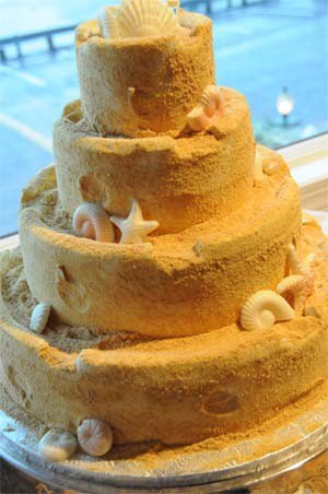 Beach Wedding Cake