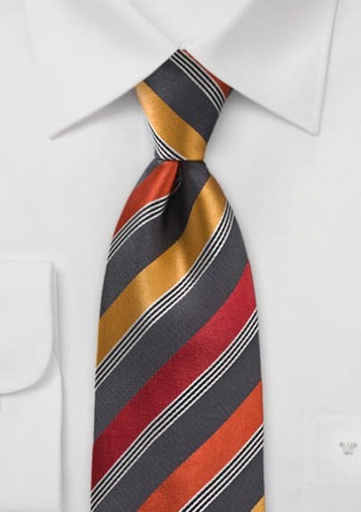 Color Coordinating Your Wedding Ensemble with Bows-n-Ties Mens Modern Striped Tie