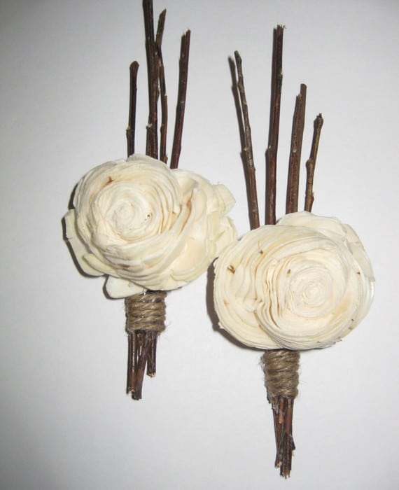 Balsa Wood Boutonniere