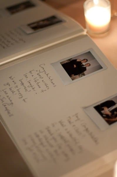 A Very Bookish Wedding Shower Polaroid Guestbook