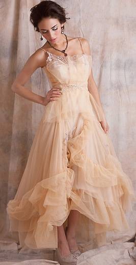 Beautiful Vintage Wedding Dresses Vintage Peach Wedding Dress