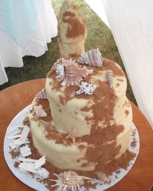 Beach Wedding Cake Fail