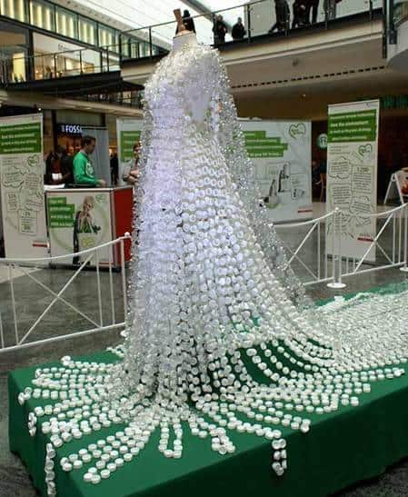 Plastic Bottle Wedding Dress
