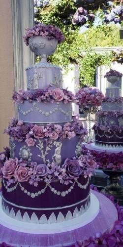 Purple Wedding Cake