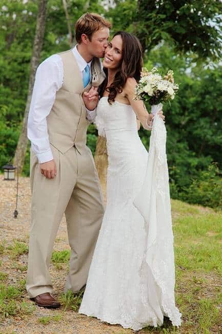 Groom Kissing His Bride's Cheek