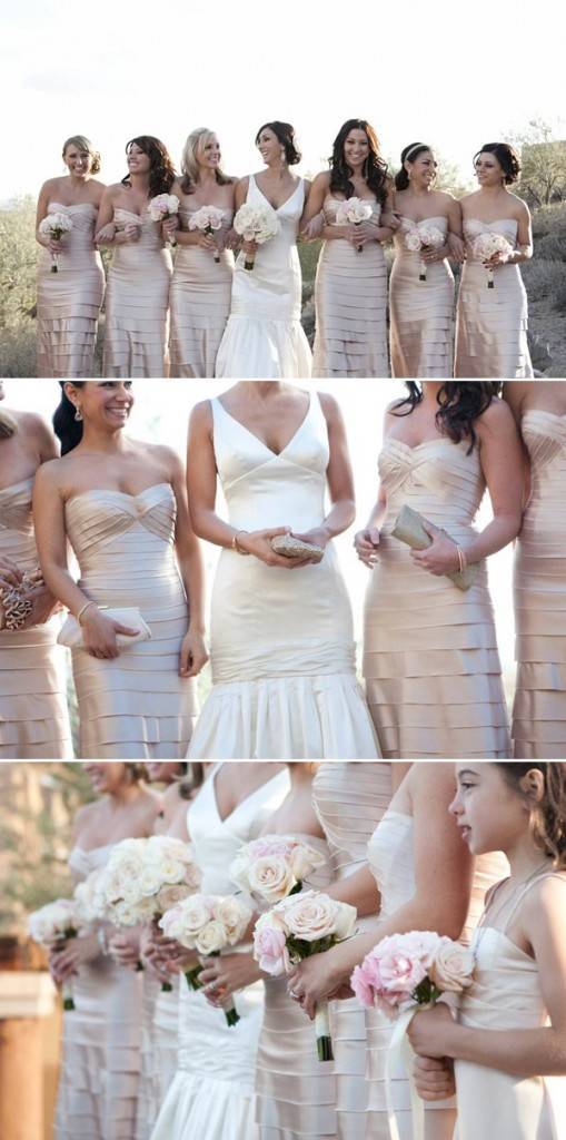 Matching Bridesmaid Dresses