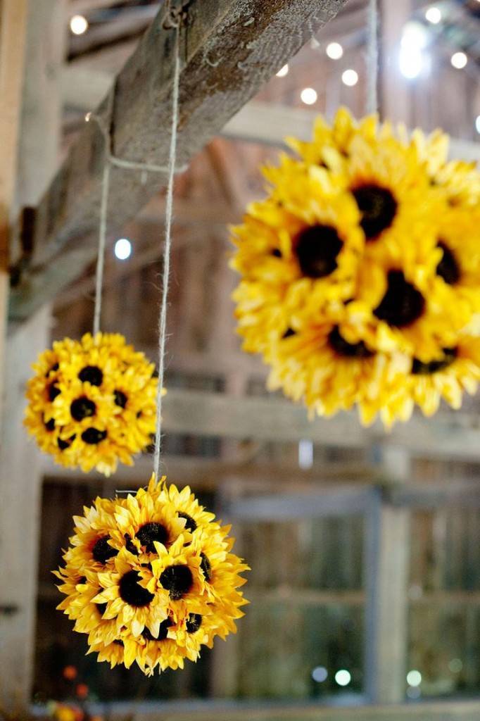DIY Sunflower Flower Balls