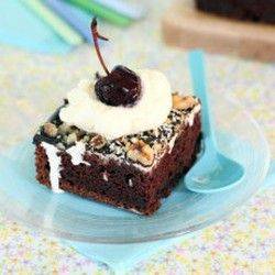 Mississippi Mud Cake: Wedding Favor Bags and Boxes Treat Mississippi Mud Cake Square