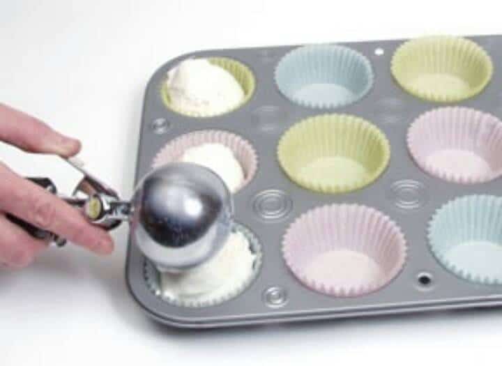 Ice Cream in Muffin Tins