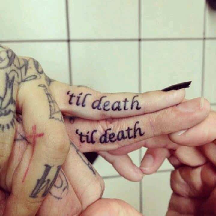 'Til Death Wedding Tattoo