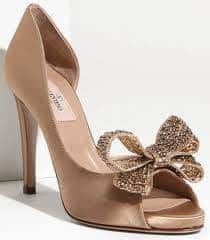 Nude Wedding High Heel With Bow