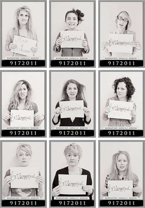 bridesmaid mugshots