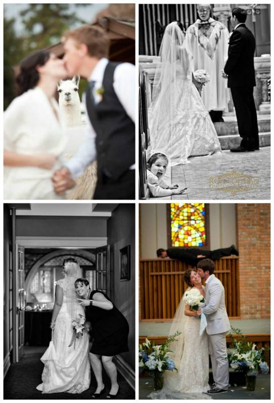 Cutest & Funniest Wedding Photobombs Ever. #20 is Hilarious, HaHa!