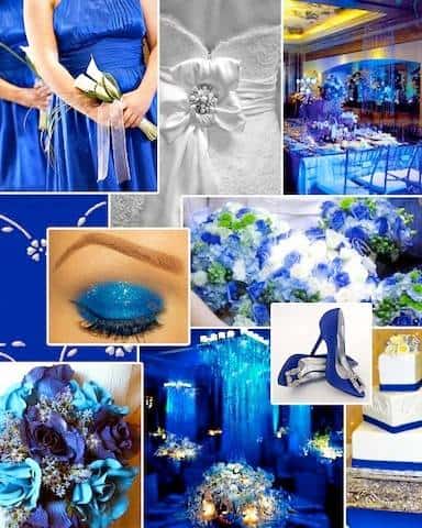 Wedding Color Palette: Royal Blue - Inspired Bride