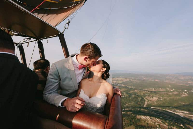 Stunning Hot Air Balloon Wedding Images