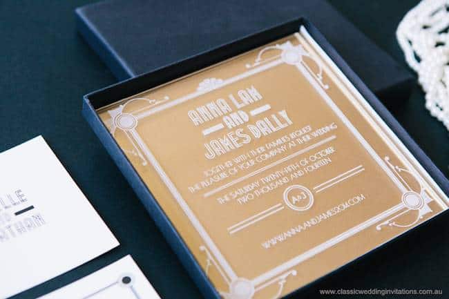 acrylic invitation