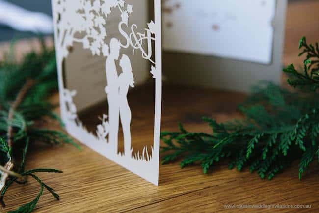 trifold wedding invite