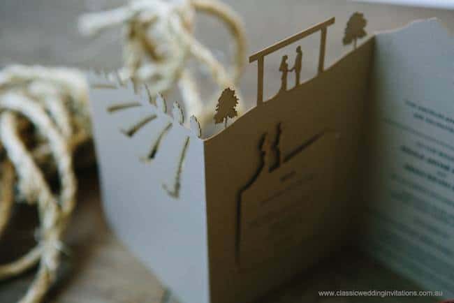 vineyard wedding invitation
