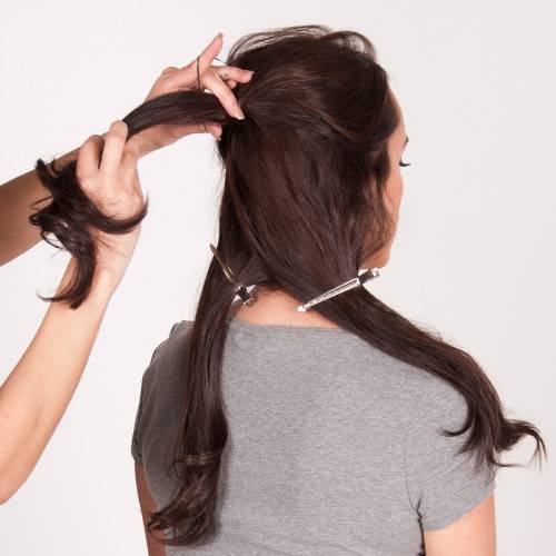 Twisted Tousled Updo_Step 4