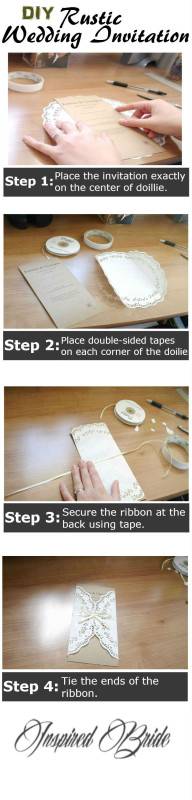 diy wedding invitation