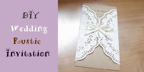 diy wedding invitation