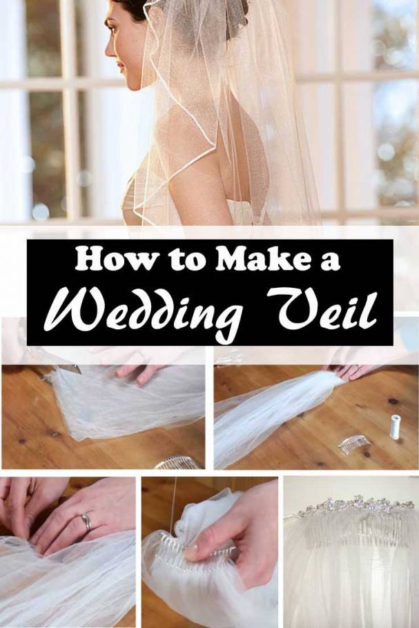 How to Make a Wedding Veil with Comb. 5 Easy Steps!