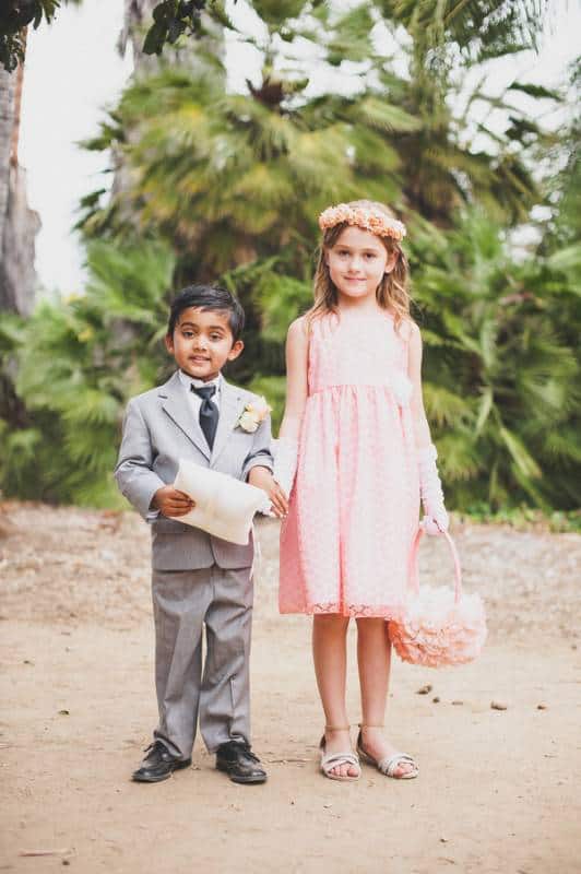 Celebrating Love In Coral And Gray