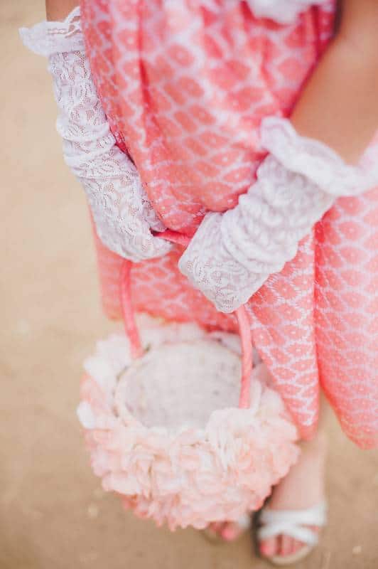 Celebrating Love In Coral And Gray