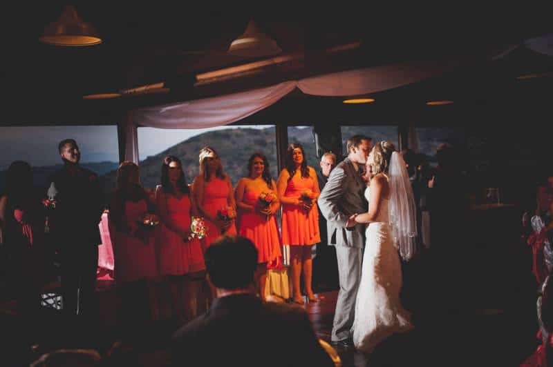 Celebrating Love In Coral And Gray