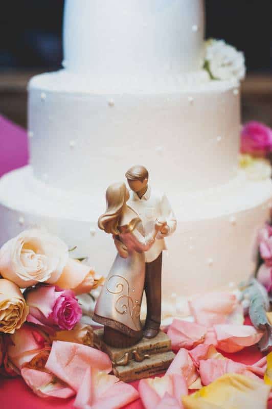 Celebrating Love In Coral And Gray