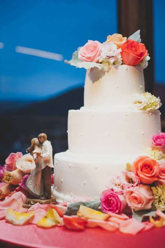 Celebrating Love In Coral And Gray