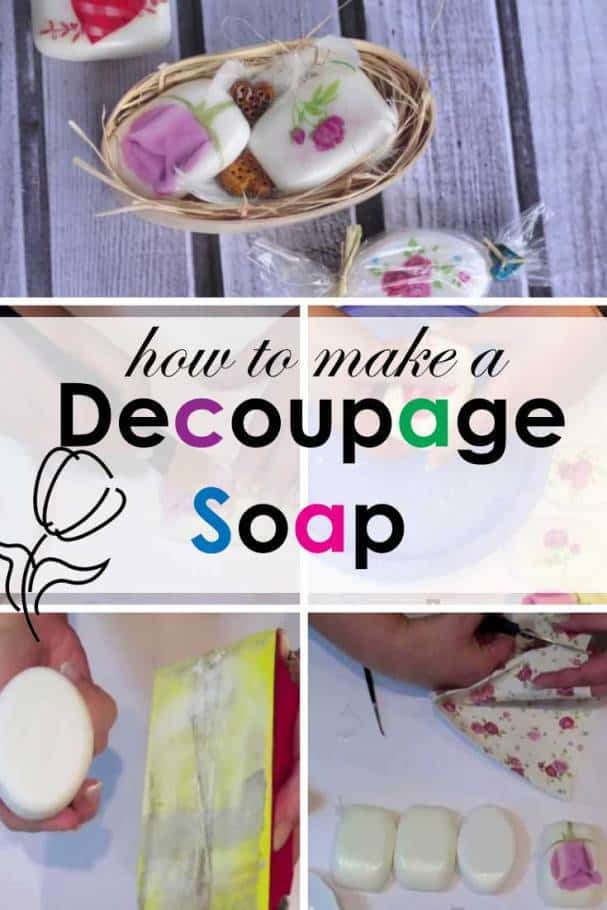 How to Decoupage Soap with Mod Podge / Learn How toMake Decorative Soap  with Dollar Tree 