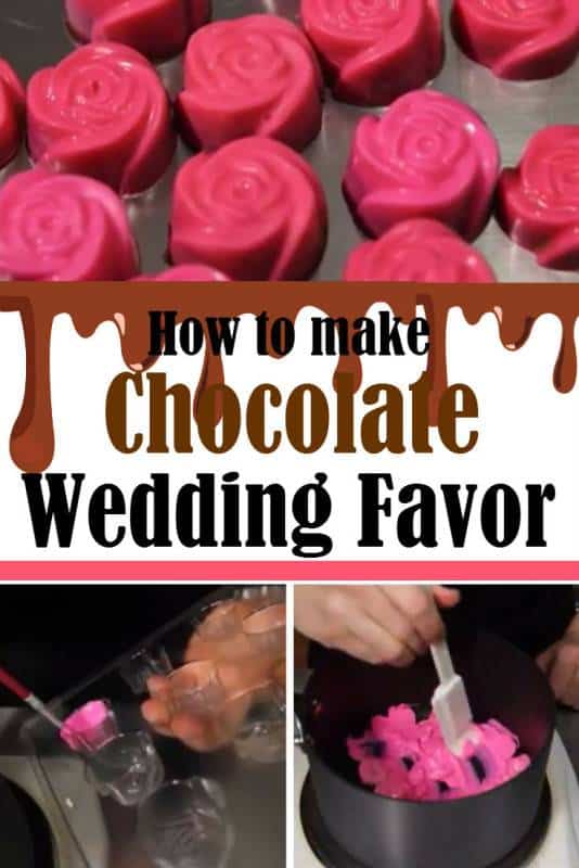diy chocolate wedding favor