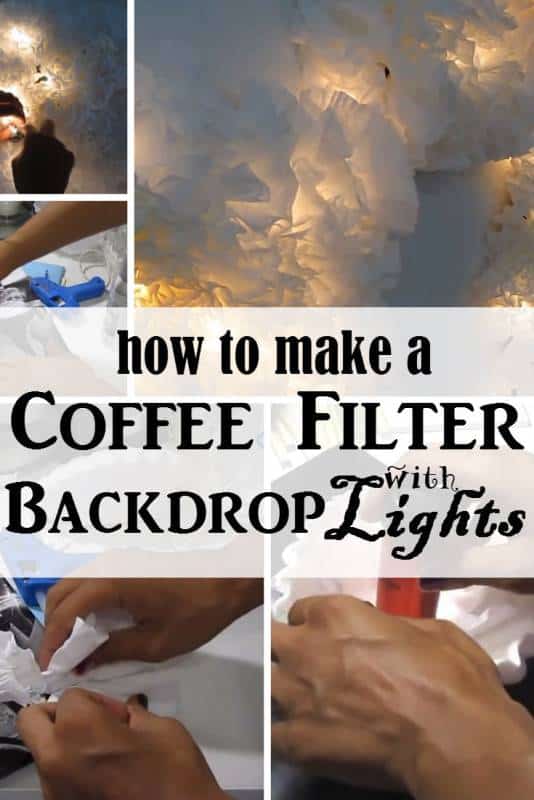 diy coffee filter backdrop