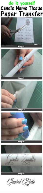 diy Candle Name Tissue Paper Transfer
