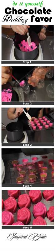 diy chocolate wedding favor