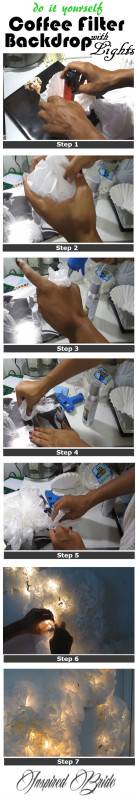 diy coffee filter backdrop