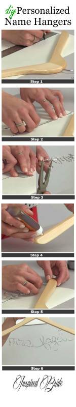 diy personalized name hangers