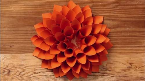 DIY Paper Dahlia