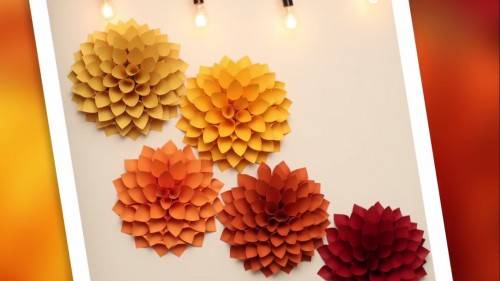 DIY Paper Dahlia