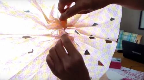 DIY Tissue Paper Rosette Fans