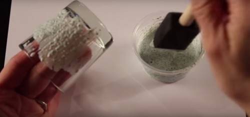 DIY glitter candle holder