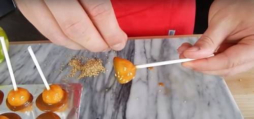 homemade mini caramel apple