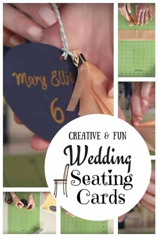 Wedding seating cards diy