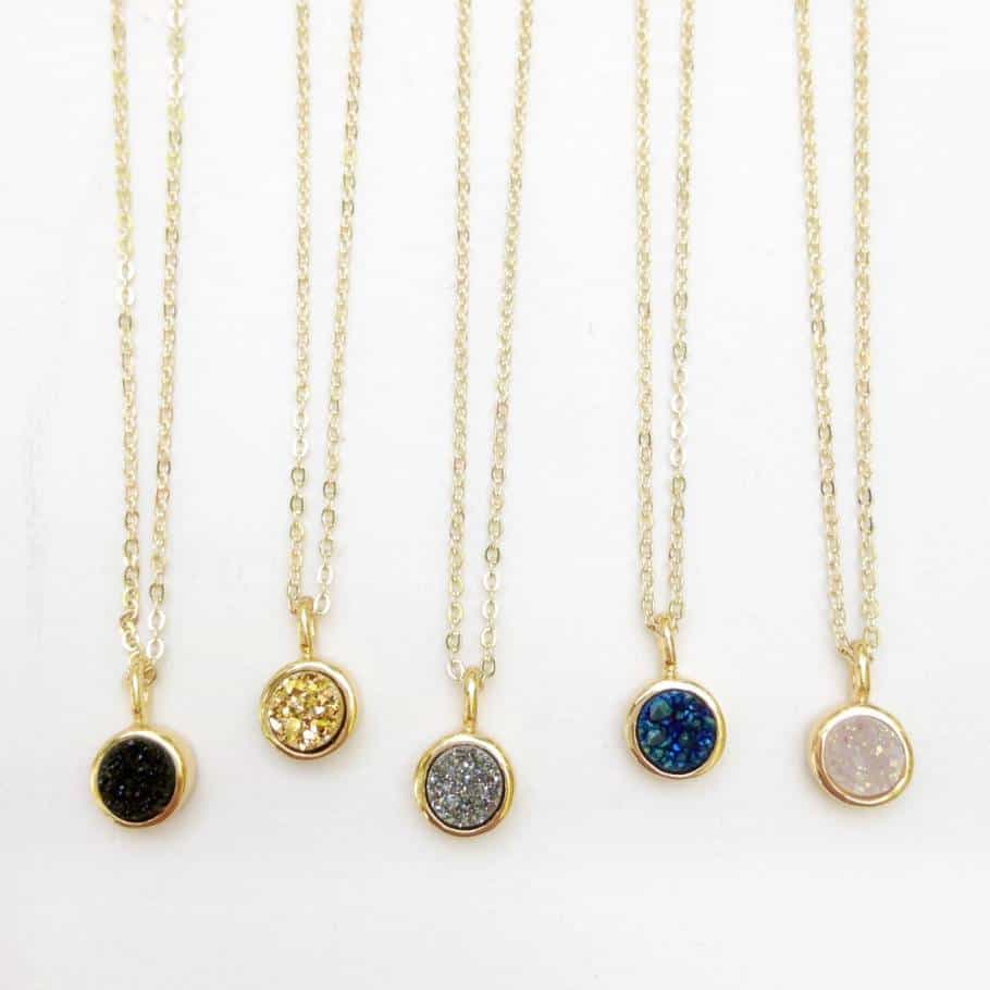 Druzy Wedding Jewelry: A Little Sparkle for a Winter Wedding