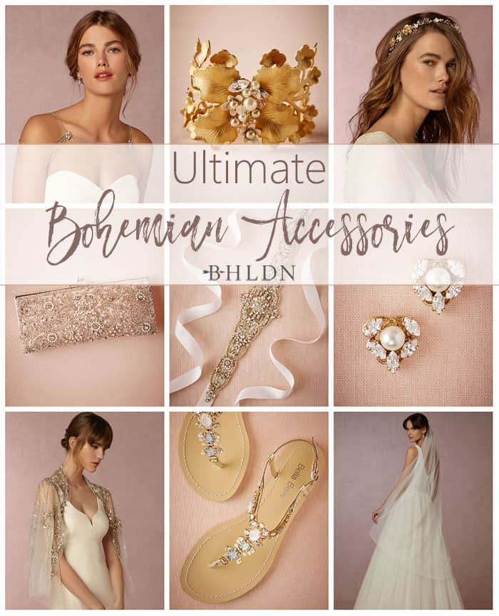 Boho on sale bride accessories