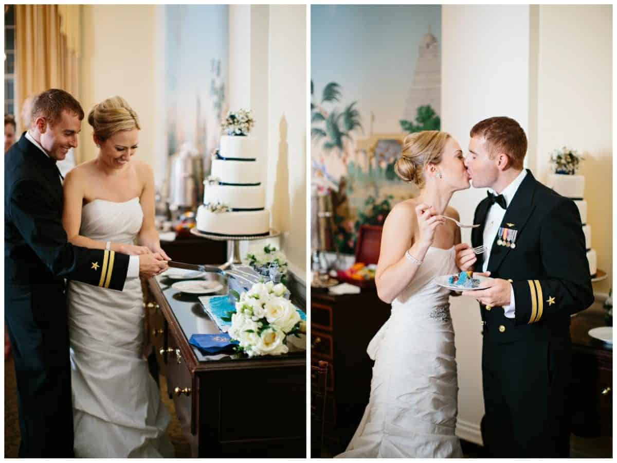 Navy & White Military Wedding 91