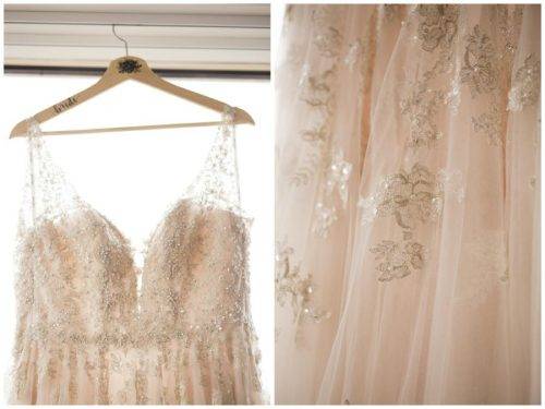 blush and gold outfit
